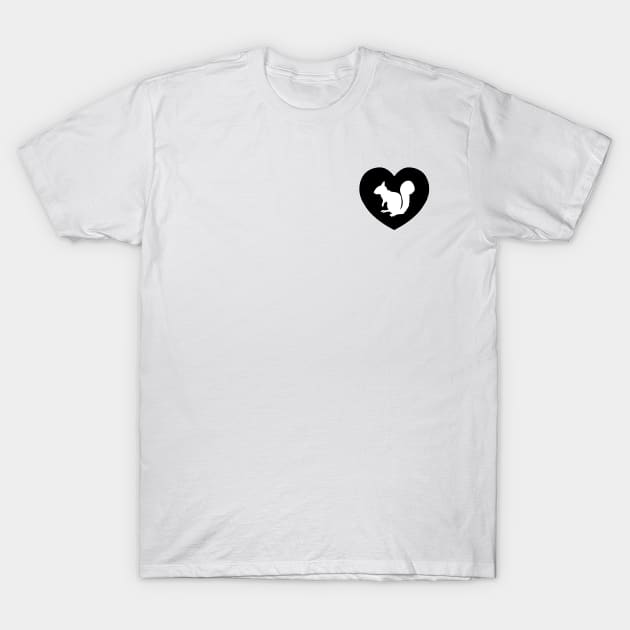 Squirrel Love | I Heart... T-Shirt by gillianembers